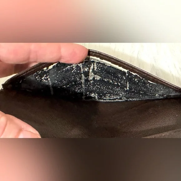 Authentic Vintage Louis Vuitton Damier Ebene Pattern Bifold Wallet GUC - Picture 9 of 15